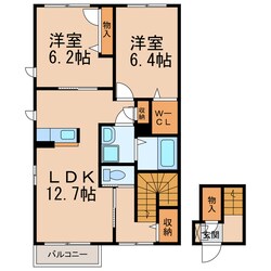 和歌山市駅 徒歩20分 2階の物件間取画像